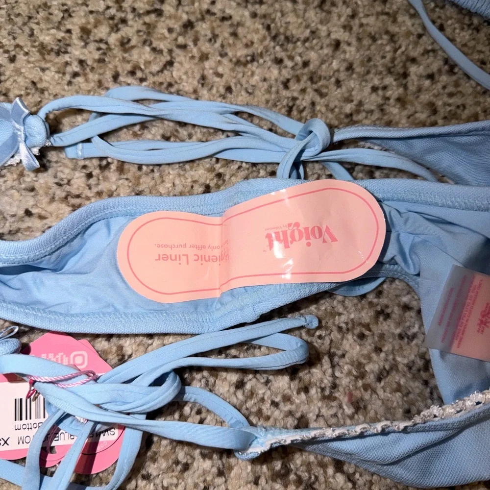 Voight Bunny V-kini Set in Blue Bikini NWT